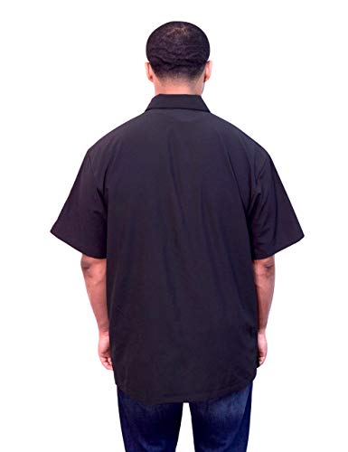 King Midas Professional Hair Barber Jacket - Ultra Lightweight Barber Jacket - Short Sleeves Salon Smocks3