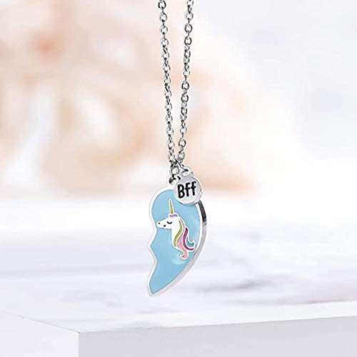 Set Collana E Braccialetto Con Unicorno TOZBLEU – Gioielli Con Cristalli E Perline Rosa, Regalo Per Anniversario, San Valentino O Festa Della Mamma