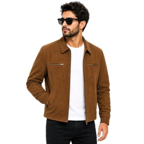 Kesele Men's Brown Suede Jacket M - Image 2