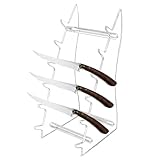 Comebachome Messerständer, transparenter Acryl-Messerhalter, 5, 9 x 5, 3 x 14, 2 Zoll, geeignet für Sammlungspräsentation, Wandern, Jagen, Heimwerkeraktivitäten, Koffer, Ständer