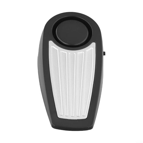 Zilimontt Dispositivo di sicurezza con allarme forte da 130 dB, cuneo portatile per uso domestico e in viaggio su moquette, legno o piastrelle, nero o bianco (nero)