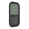 RocoReny RV Window, Universal Camper Entry Door Window with Net Screen and Black Shade Glass, Horizontal Sliding Window W/Screen & Interior Camper Window Clamp Ring Included (12" W x 22" H)