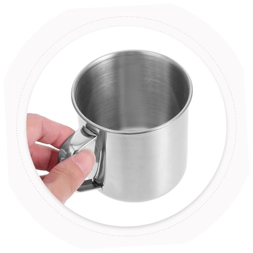 ULTECHNOVO 4piezas Tazas De Agua De Acero Inoxidable Con Asa Aislantes Hogar Tazas De Café Recipientes Para Bebidas - imagen 3