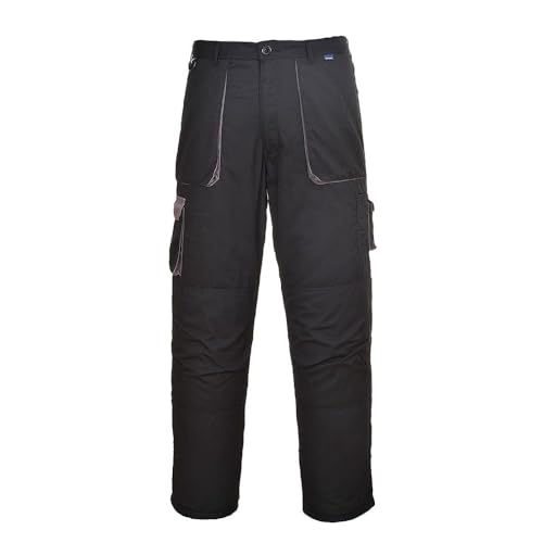 Portwest TX11 Pantalon de Sécurité Contraste Texo Noir, XXXL