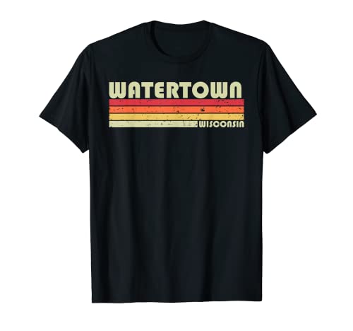 WATERTOWN WI WISCONSIN Funny City Home Roots Gift Retro 80s T-Shirt