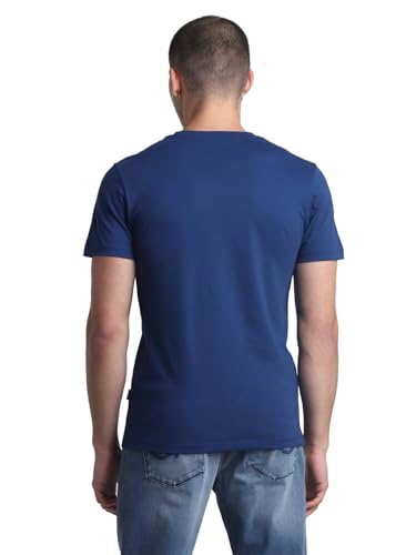 Image of Jack & Jones Men's Cotton Letter Print Slim Fit T-Shirt