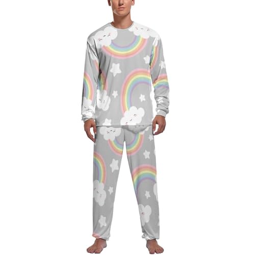 Pyjama homme haut et bas gris thermorégulateur manches longues