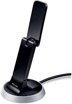 TP-Link AC1900 High Gain Wireless Dual Band USB Adapter for PC, Desktop, Laptop and Tablet (Supports Windows XP/7/8/8.1/10/11, OS X (10.910.13), Beamforming Technology, WPS Button) (Archer T9UH)