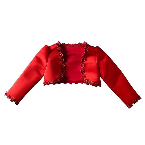 Flower Girl Bolero Jacket Satin Open Front Shrug Wedding Evening Dress Cardigan Short Wrap Cape