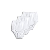 Jockey Women's Underwear Classic Brief - 3 Pack, White, 6