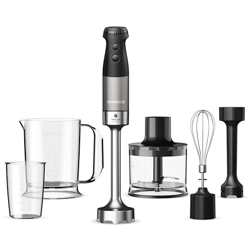 Kenwood Triblade XL Pro Stabmixer HBM80.322BK, 1200W, variable Geschwindigkeiten,...