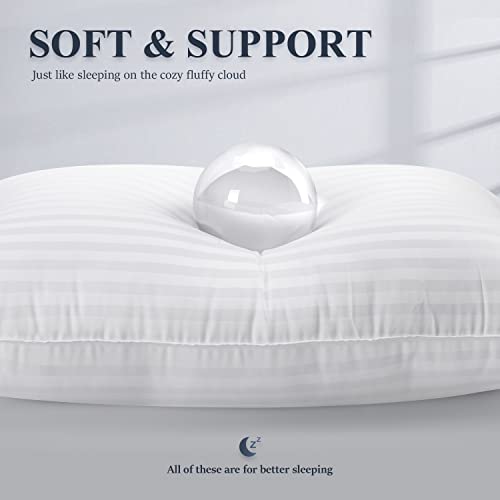 COZSINOOR-Bed-Pillows-for-Sleeping-Pack-of-2-Hotel-Quality-Pillows-Premium-Plush-Fiber-Breathable-Cooling-Cover-Skin-Friendly-for-Side-Back-and-Stomach-Sleepers-Queen-Size