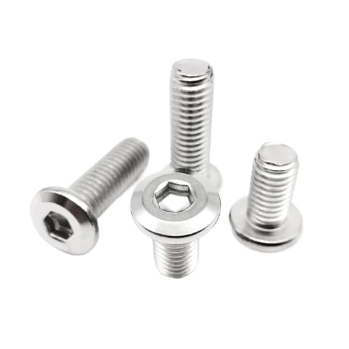 Large Flat Hex Hexagon Socket Allen Head Connect Joint Bolt Furniture Rivet Screw(50pcs M2.5x5mm)