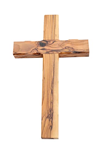 Hand Made Olive Wood Cross (Plain 10 Inch) - Wall...