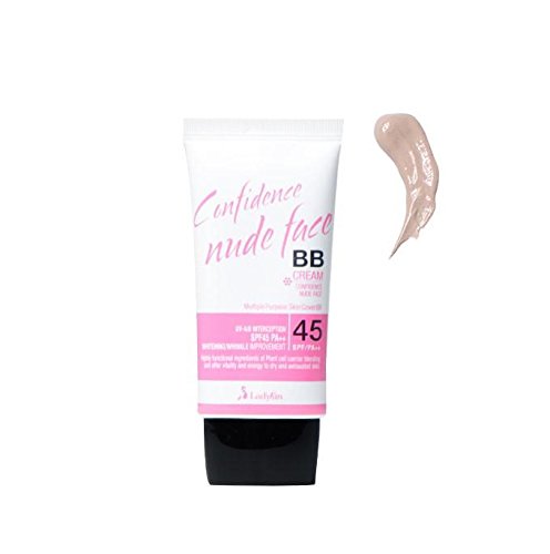 Ladykin Confidence nude face BB Cream 1.35oz, Perfect cover SPF 45+PA++ #1. Pink Beige. Smoothers Lightweight BB Cream. Made In Korea. Korean skin care. Korean Beauty