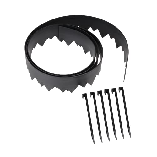 EasyFlex Pound-in Landscape Edging with Bonus Anchoring Stakes, 4.5 in. Straight Top...