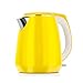 Produktbild Wasserkocher Edelstahl 304 Doppel-Anti-Heißwasserkocher 1.5L Wasserkocher (Gelb)