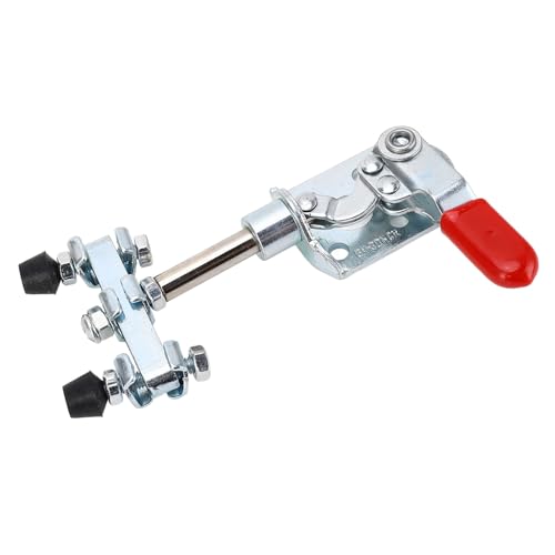 Quick Release Push Pull Toggle Clamp, Stainless Steel Head Clamp 40kg Holding Capacity, Toggle Clamp Jig Accessories for Woodworking, Welding, CNC