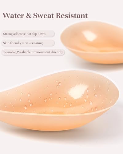 APOWUS Sticky Bra Push Up, Adhesive Backless Strapless Bras for Big Busted Women with Reusable Nipple Covers2