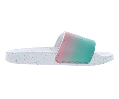Adidas Originals Adilette Lite Sneaker, (White/Light Pink/Mint Rush, 5 US Unisex Big Kid)3