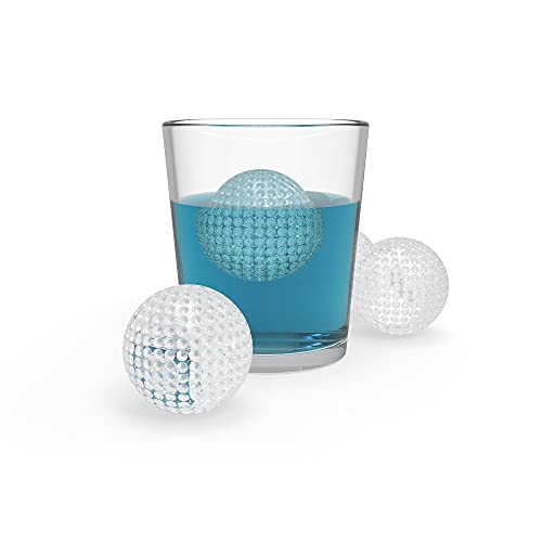 Molde de hielo TrueZoo forma bola golf 2 pulg silicona miniatura 6