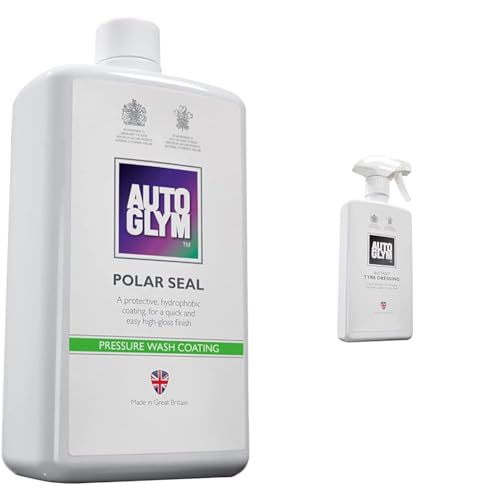 Image of Autoglym Polar Seal, 1L - Thick Snow Foam Pressure Wash Coating & Instant Tyre Dressing, 500ml - Spray-on Tyre Care Solution