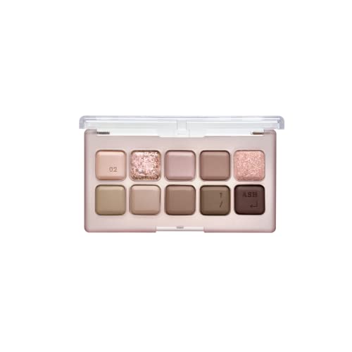 Lilybyred Mood Keyboard Eyeshadow Palette | Soft Neutral Ash Color, Long-Wearing, Glitter, Clear Watercolor | Palette With Easy Color Matching For All | K-Beauty (02 #Ash Mauve) #TOP1