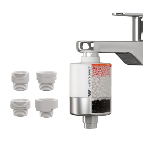 Image of WaterScience Cleo Hard Water Softener for Tap and Shower | Water Softener for Home | Hard Water Filter for Tap - CLEO-SFU-423