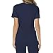 Cherokee Scrubs for Women Mock Wrap Top with 3 Pocket, Back Princess Seams Plus Size WW610, 2XL, Navy