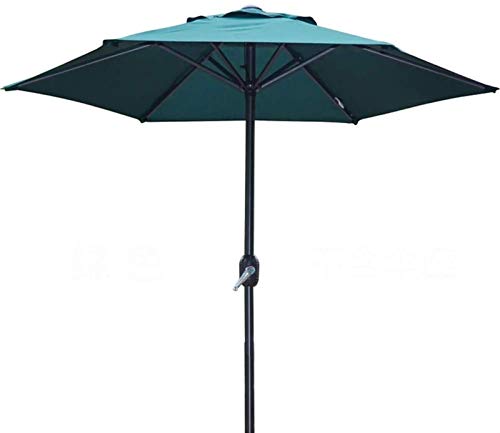 Parasol incluant manivelle pour table de terrasse, mât central extérieur de 2 mètres