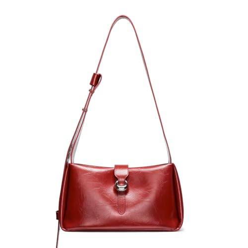 LA FESTIN Small Bag Crossbody Purse For Women: Red Shoulder Handbags - Ladies Mini Clutch Comfortable Beautiful for Work