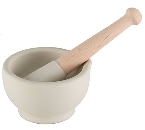 Milton Brook Unglazed Mortar and Pestle, 4-Inch Diameter