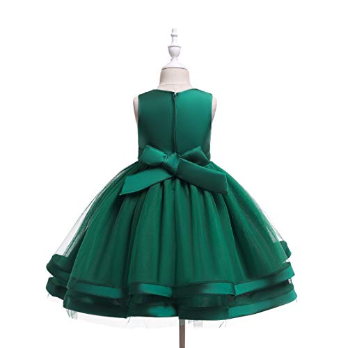 Glamulice Flower Girls Ruffles Dress Vintage Wedding Bridesmaid Party Dresses Holiday Kids Formal Pageant Gown2