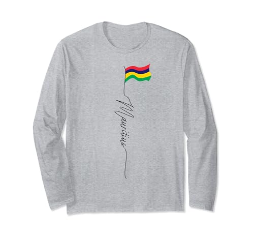 Mauricio, bandera de Mauricio, bandera patriótica de Mauricio Manga Larga