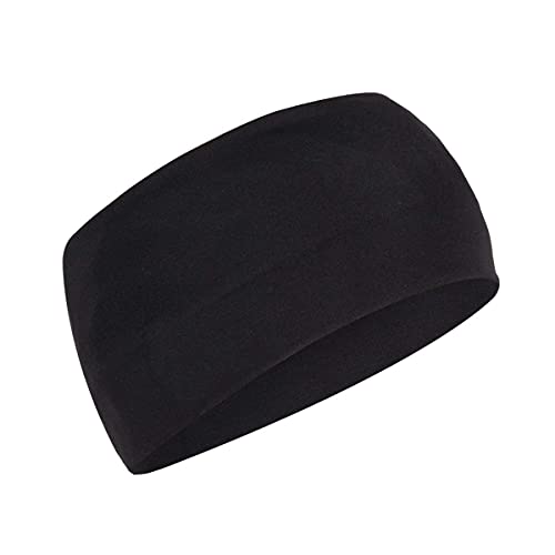 Bigwheels Premium Black Color Wide Moisture Wicking and Non-Slip Men’s and Women’s Sport Athletic Running/Fitness/Yoga/Workout/Gym/ Head Band