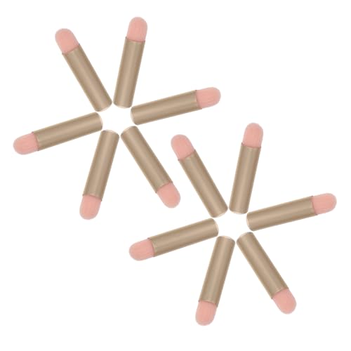 Ciieeo Pinceles Miniatura para Maquillaje 12 Piezas Multiusos para Sombras y Labios Tamaño Compacto y Textura Suave para Aplicación Precisa en Eventos