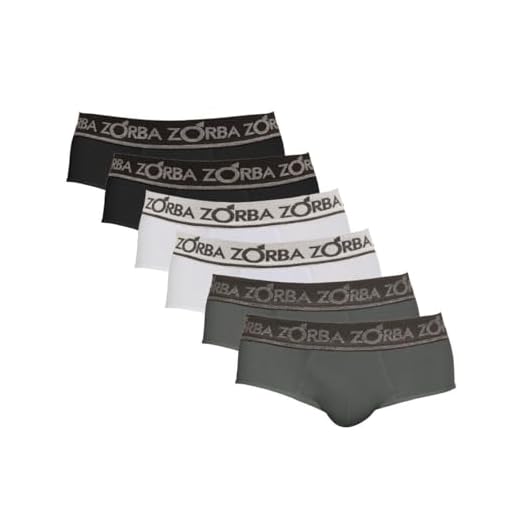 Zorba Kit 6 Cuecas Slip Comfort P multi-colored