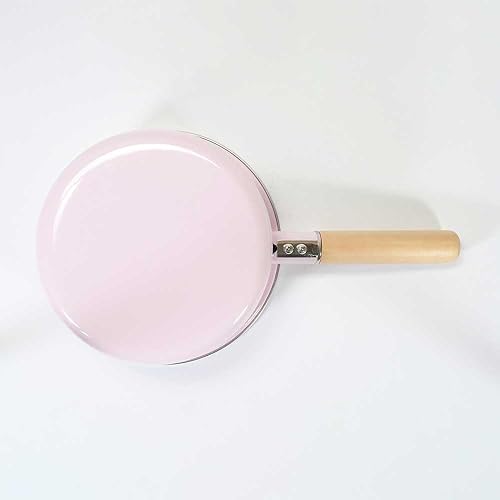 Miniatura 6 de Bestco NQ-0112 Carino Saucepan, Enamel, 7.1 inches (18 cm), Pink with Glass Lid, IH Compatible with All Heat Sources