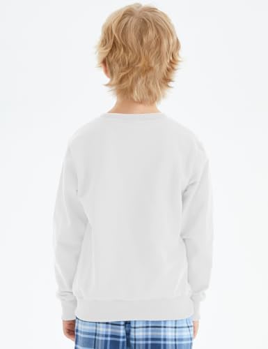 Image of Spring&Gege Youth Basic Sport Crewneck Pullover Sweatshirts for Children(3-12 Years)