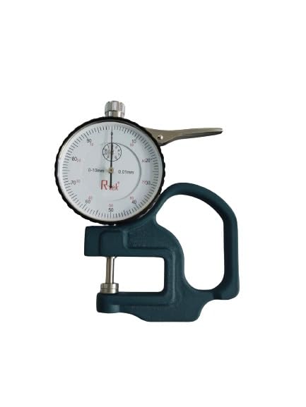 R-TEK Manual thickness gauge, Dial Thickness Gauge Wear Resistant with Thumb Trigger for Soft and Thin Materials Manual Micrometer Thickness Meter (B0CVB7Z1HR) Amazon Price History, Amazon Price Tracker