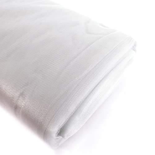 Premium Off-White 54" x 25 Yards Shimmer Tulle Fabric Roll - Perfect for Weddings, Crafts, and Party Decor 4 Premium Off-White 54" x 25 Yards Shimmer Tulle Fabric Roll - Perfect for Weddings, Crafts, and Party Decor - Image 3