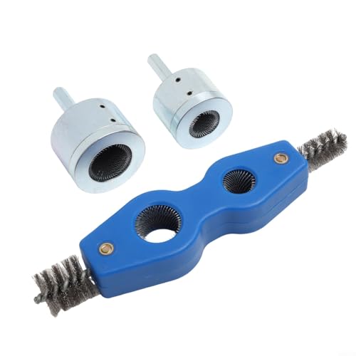 Brosse en acier inoxydable pour trou intérieur de perceuse et tube de plomberie