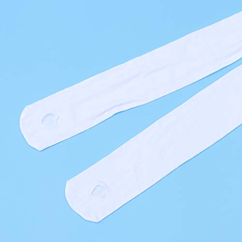 3 pares de meias femininas IMIKEYA para balé e dança latina para ioga (tamanho G, branco)