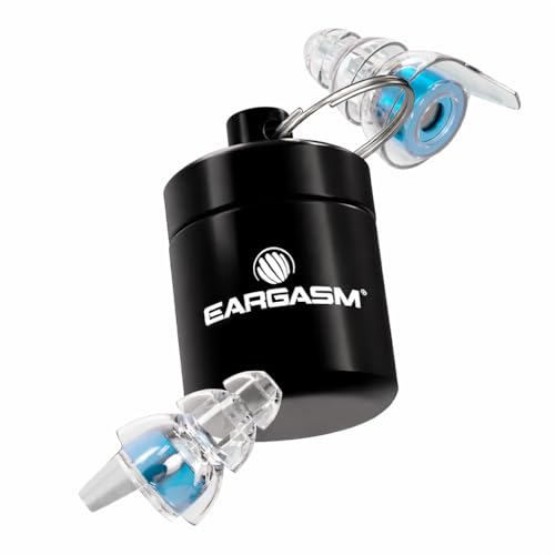 Eargasm High Fidelity Blue Earplugs for Concerts, Festivals, Musicians, DJs, Night-Life, Motorcycle Hearing Protection - Reusable Ear Plugs for High Fidelity Noise Reduction up to 21 dB