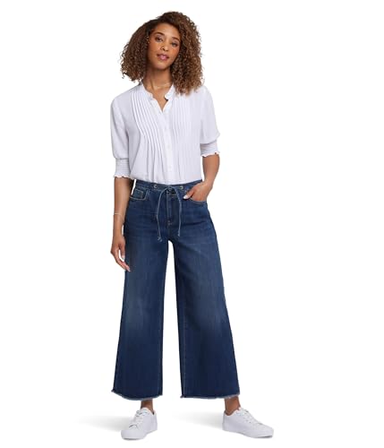 NYDJ Women's Cindi Relaxed Wide Leg Ankle Jeans