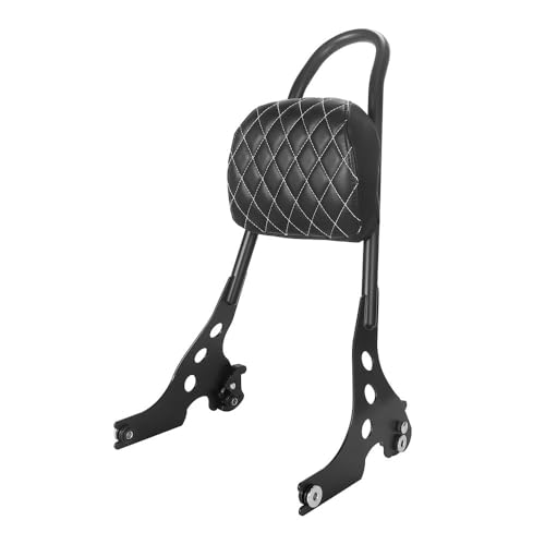 Dossier de Passager Amovible de Moto Rhombus Black pour Harley Sportster XL883 1200