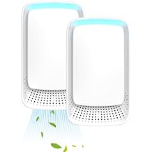 Plug In Air Purifier - Ionizer Air Purifier, Negative Ion Technology for Home Quiet Operation Negative Ion Air Purifier for Bedroom, Office,Pet Room,Bathroom White 2