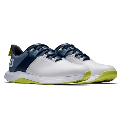 Miniatura 6 de Footjoy Prolita, Zapatos De Golf Hombre, White Navy Lime, 42.5 Eu