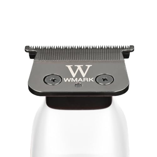Image of WMARK NG-1205 Rechargeable Detail Trimmer, 9CR18 Stainless Steel Blade, 7000RPM Motor, 1200mAh Battery, USB-C Charging, Professional Cordless Trimmer runtime 180 min White