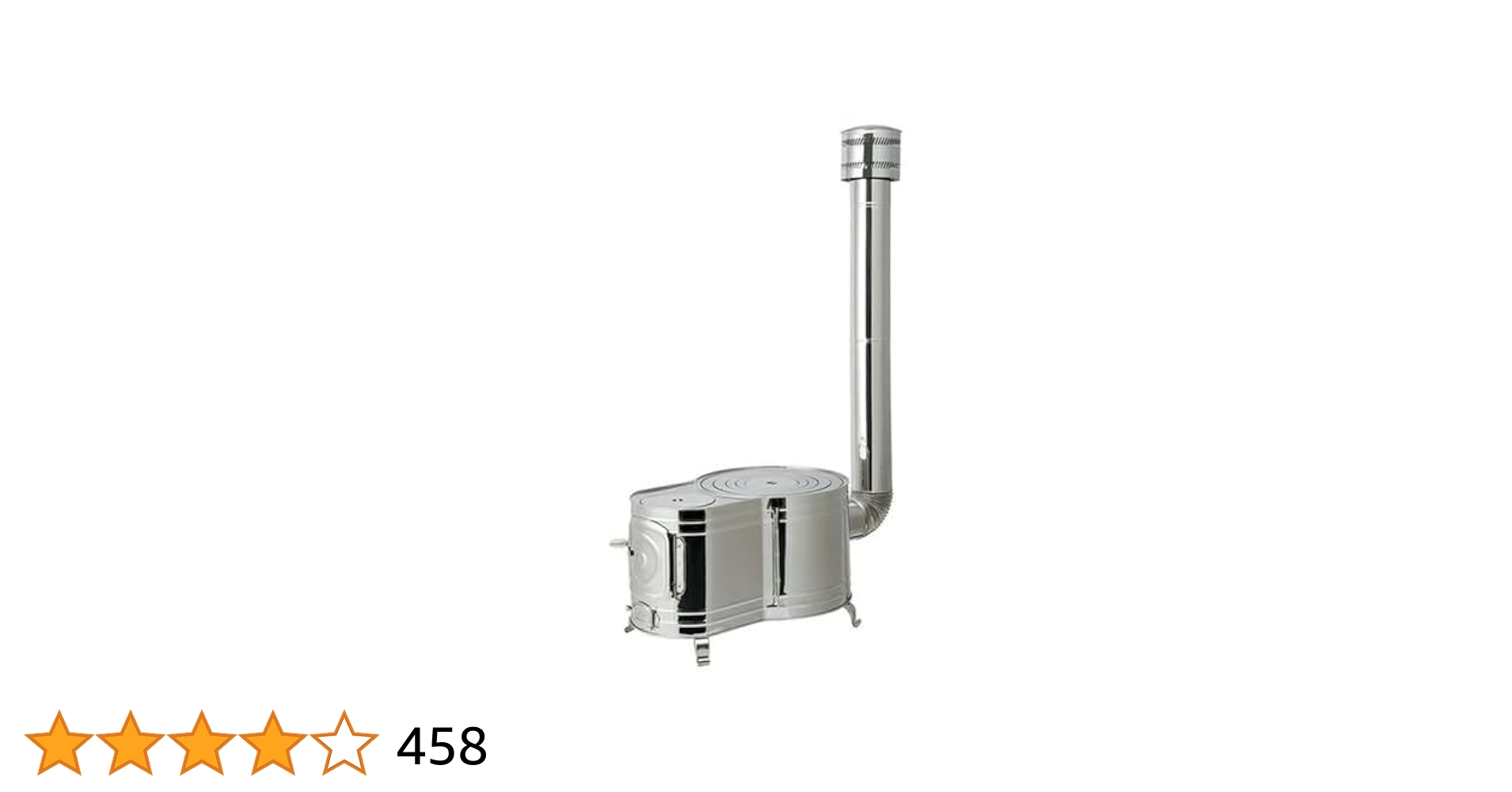 ステンレス製 時計型薪ストーブセット ASS-60 ステンレス 時計1型薪ストーブセット ASS-60 【煙突径 φ106mm